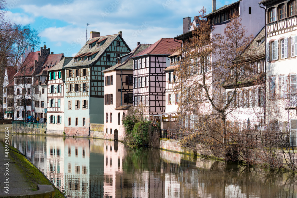 canal houses in Strasbourg France