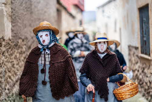Festival of traditional terrifying costumes of the Alcarria photo