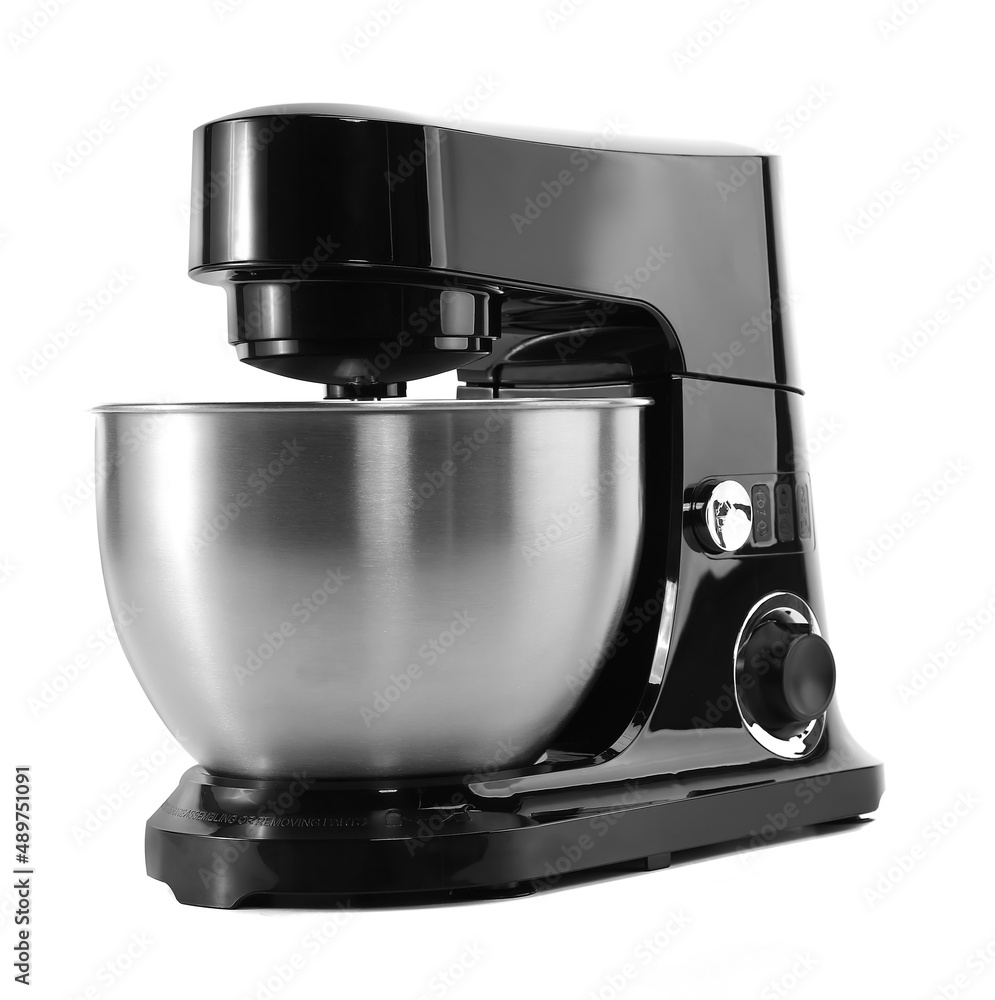 electric kitchen mixer on white background electric kitchen mixer on white background