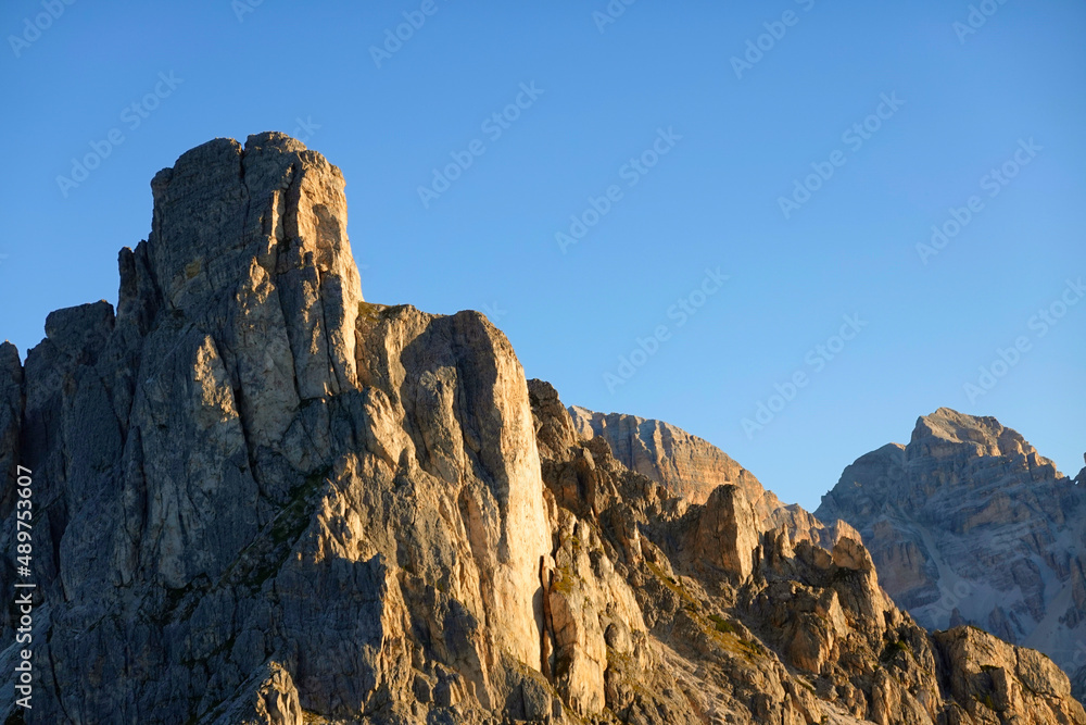 Mountain peaks of the Sexten or Sesto Dolomites, Trentino-Alto Adige, Italy, Europe Mountain peaks of the Sexten or Sesto Dolomites, Trentino-Alto Adige, Italy, Europe
