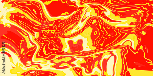 Fototapeta Naklejka Na Ścianę i Meble -  Abstract orange yellow colors liquid graphic texture background.