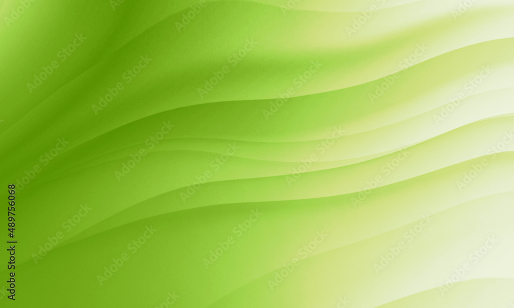 Abstract green yellow colors gradient with wave nature texture
