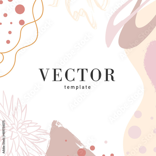 Abstract universal background templates. Vector illustrationstration. Doodle.