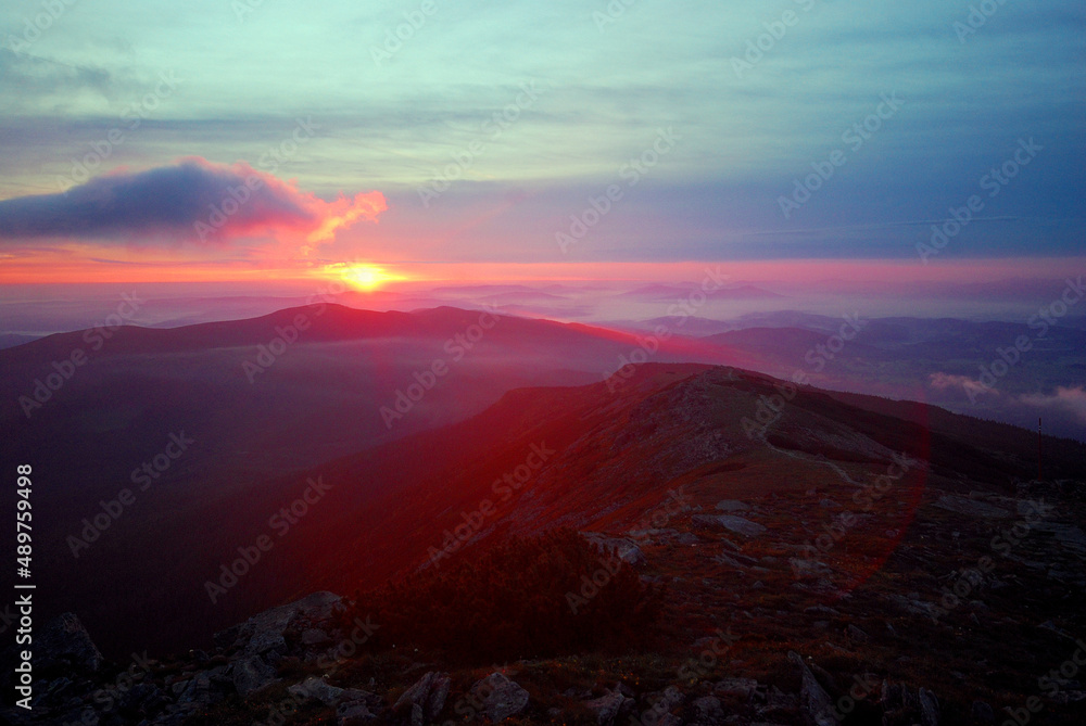 Fototapeta premium Babia Góra, Beskid Żywiecki, krajobrazy,