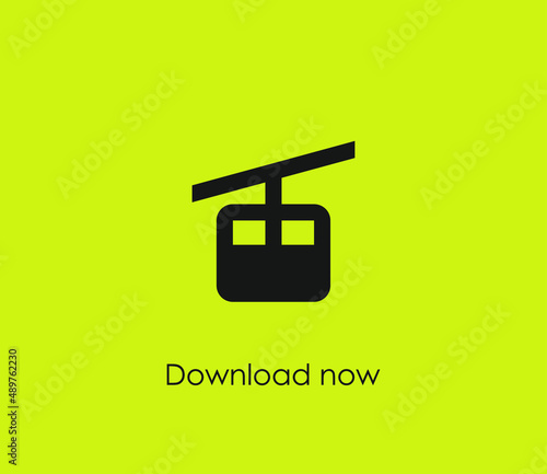 Funicular vector icon. Editable stroke. Symbol in Line Art Style for Design, Presentation, Website or Apps Elements, Logo. Pixel vector graphics - Vector