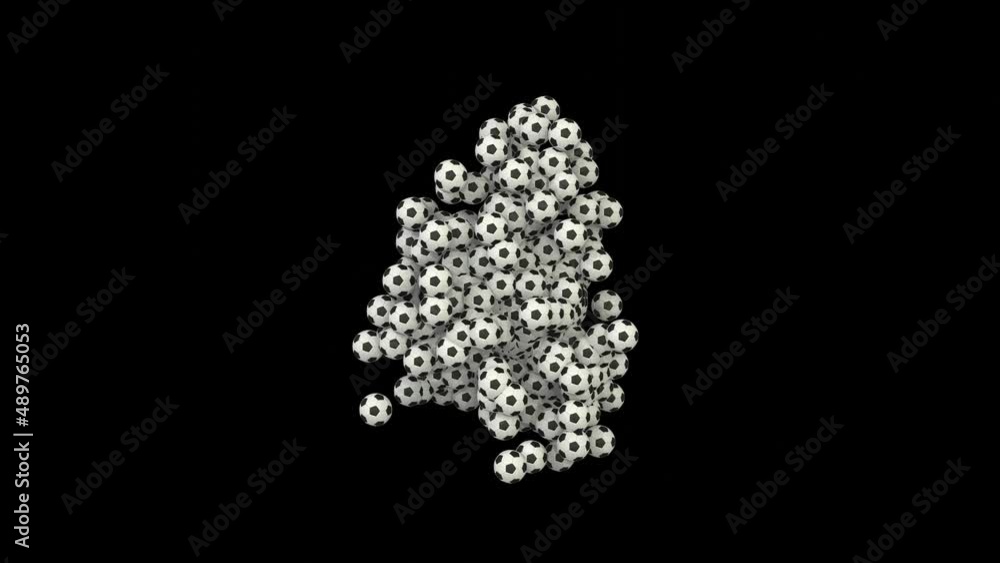 Animation of Morphing Soccer Balls / Footballs - Number 4 Animation of Morphing Soccer Balls / Footballs - Number 4