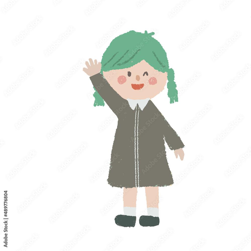 女の子の全身イラスト1 Stock Vector Adobe Stock 女の子の全身イラスト1 Stock Vector Adobe Stock
