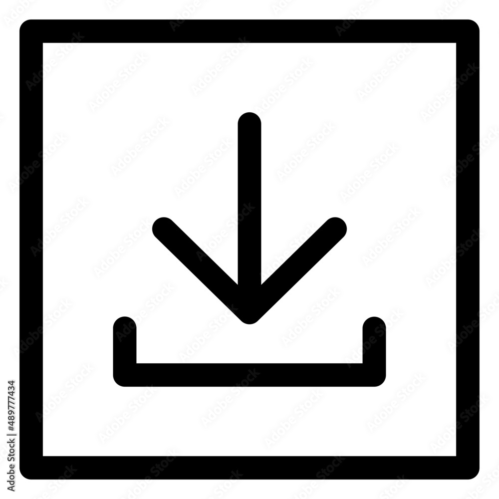 download line icon download line icon