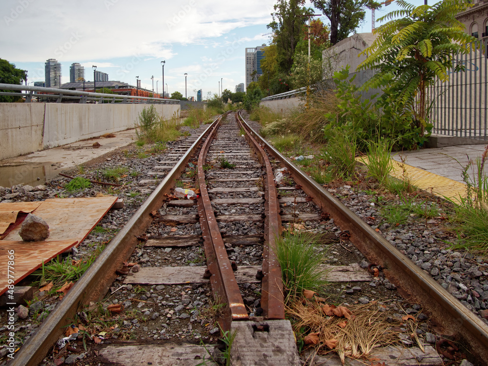 Naklejka premium Old train tracks