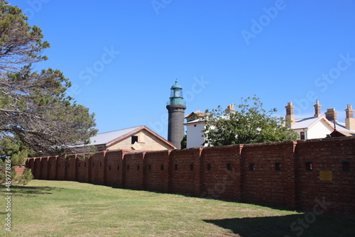 Shortland Bluff (Queenscliff Black) Lighthouse, Fort Queenscliff, Queenscliff, Victoria, Australia.