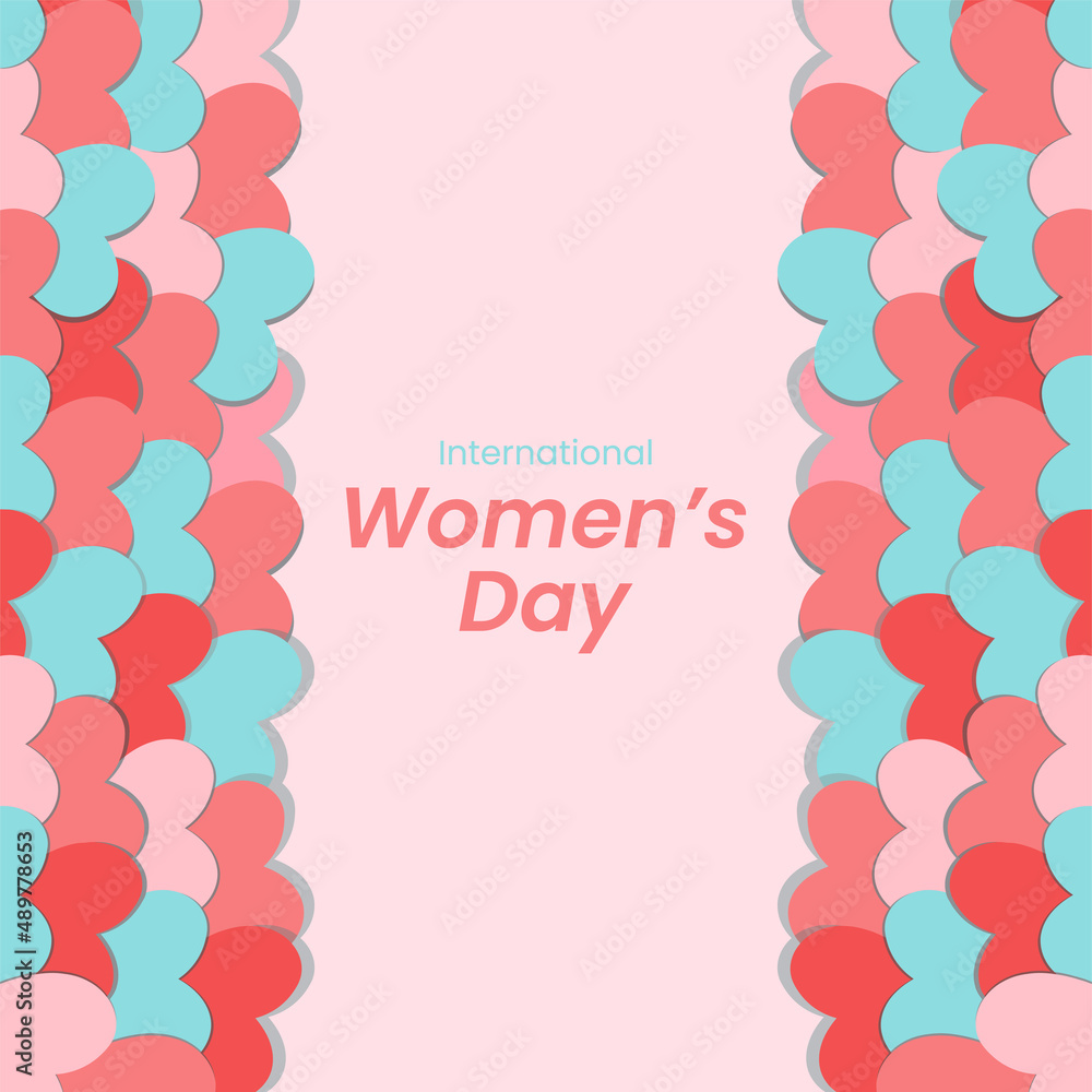 International women's day background. Happy women's day.