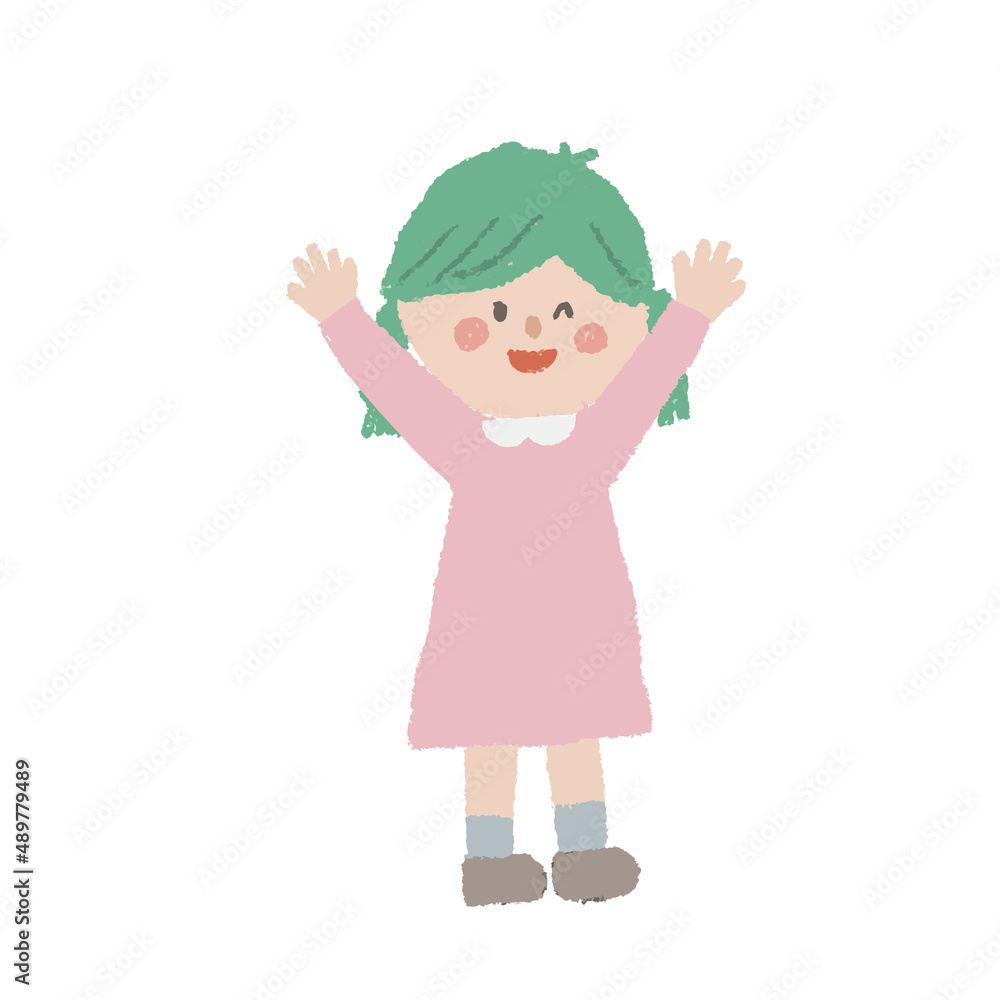 女の子の全身イラスト3 女の子の全身イラスト3