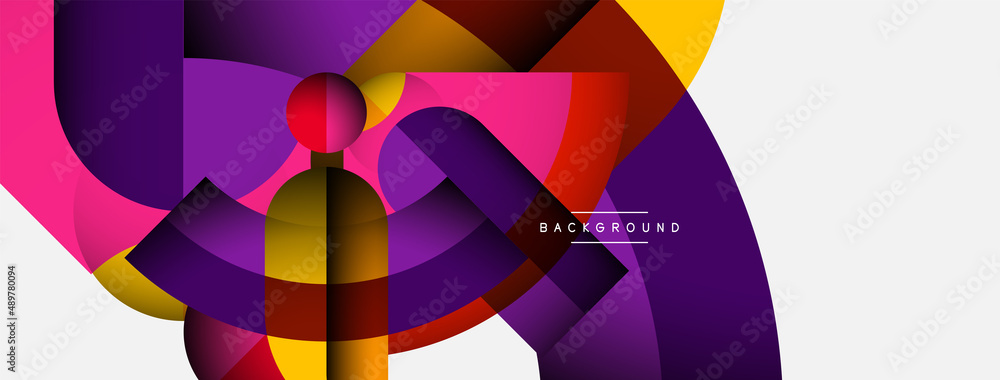 Trendy shapes, color minimal design composition, lines and shadows for wallpaper banner background or landing page Trendy shapes, color minimal design composition, lines and shadows for wallpaper banner background or landing page