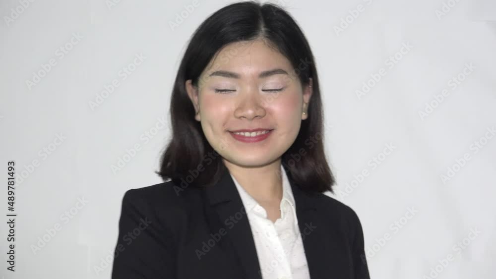 A Happy Smiling Asian Female Woman