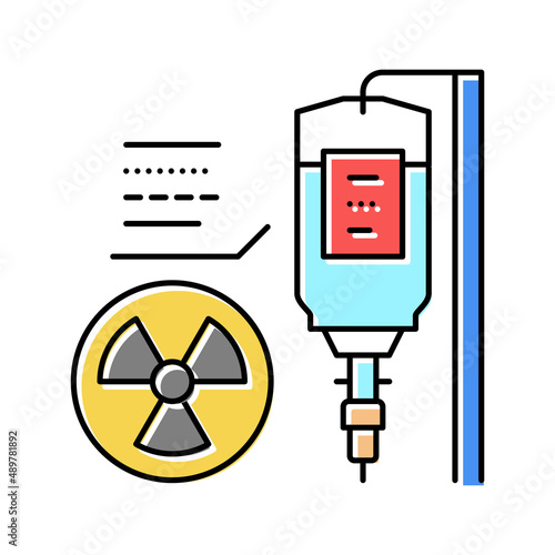 dropper radiology color icon vector illustration flat