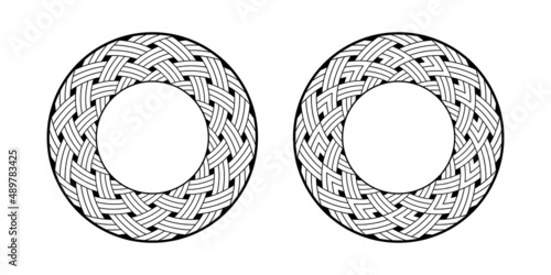 Photos Abstract decorative geometric circle patterns.