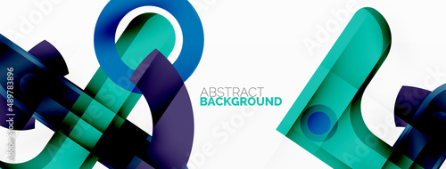 Color geometric stripes, lines abstract background. Minimal geometric template for wallpaper, banner, presentation