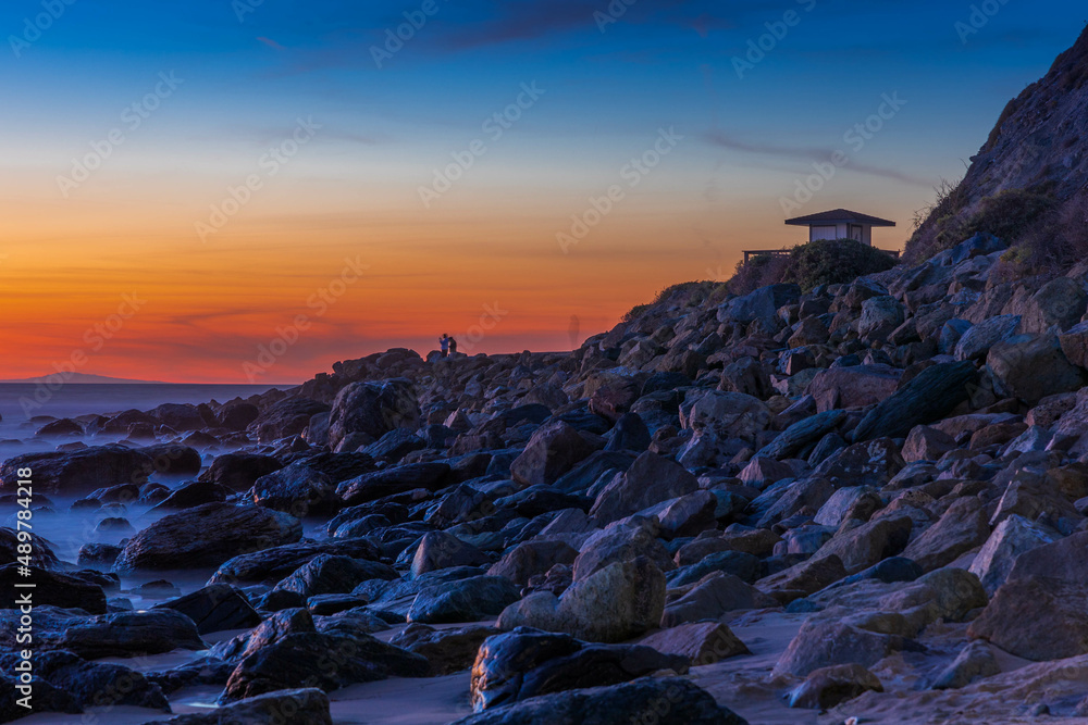 Obraz premium Sunset Show at Salt Creek Beach