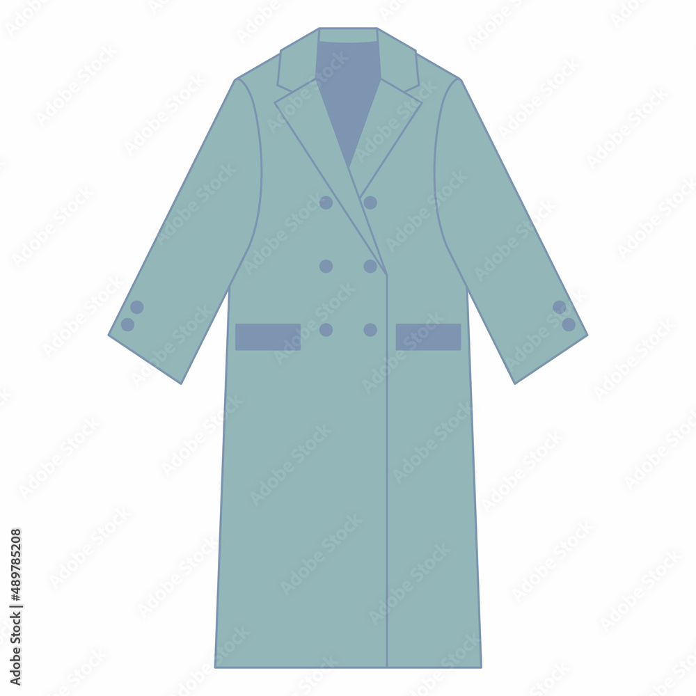 Classic long turquoise coat Classic long turquoise coat