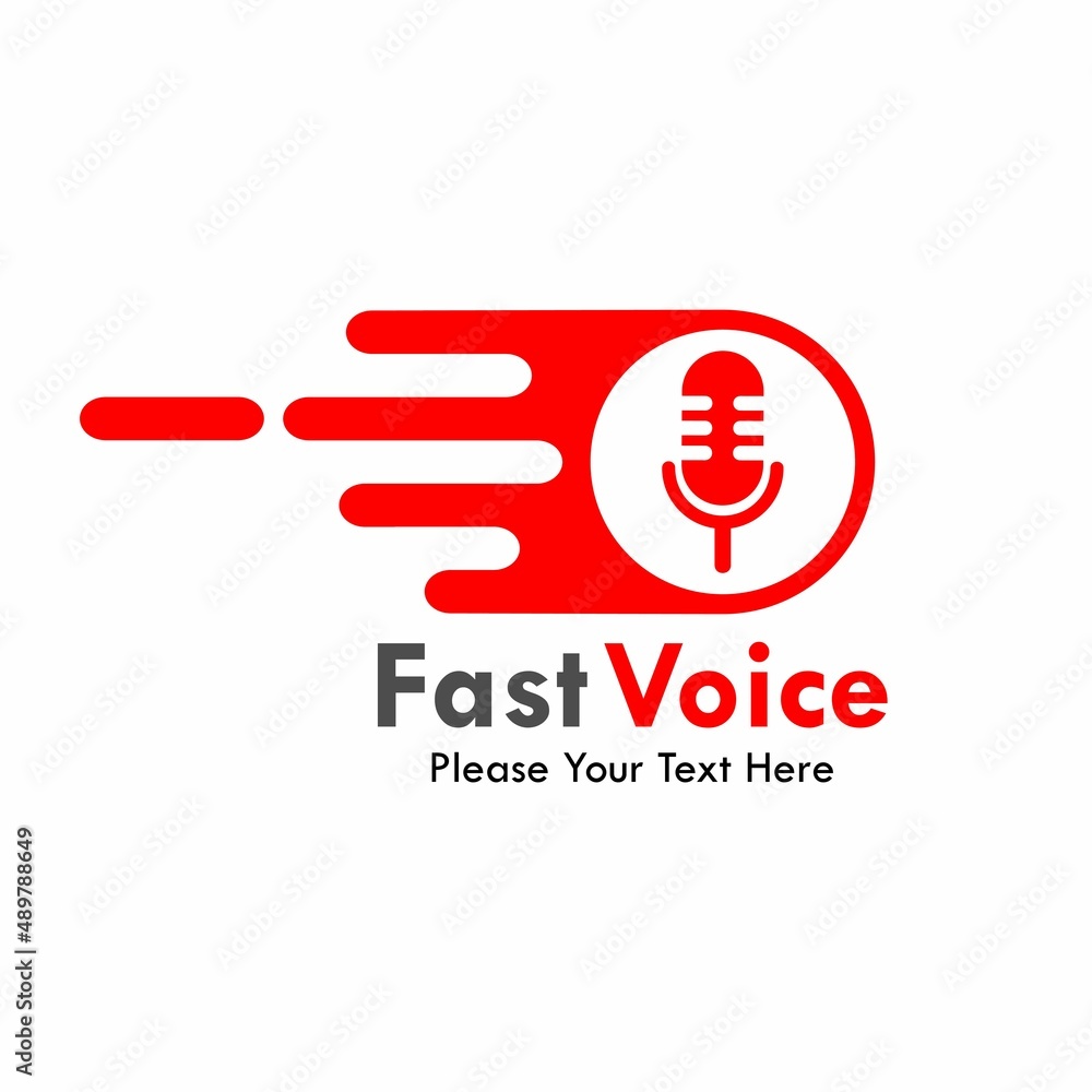 Fast voice logo template illustration Fast voice logo template illustration