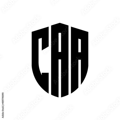 CAA letter logo design. CAA modern letter logo with black background. CAA creative  letter logo. simple and modern letter logo. vector logo modern alphabet font overlap style. Initial letters CAA  photo