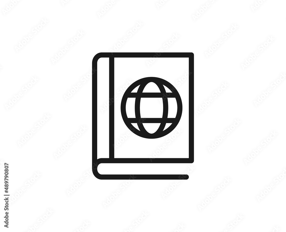 Single line icon of book High quality vector illustration for design, web sites, internet shops, online books etc. Editable stroke in trendy flat style isolated on white background Single line icon of book High quality vector illustration for design, web sites, internet shops, online books etc. Editable stroke in trendy flat style isolated on white background