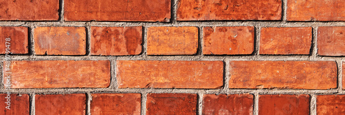 Texture of old red brick wall, Abstract background