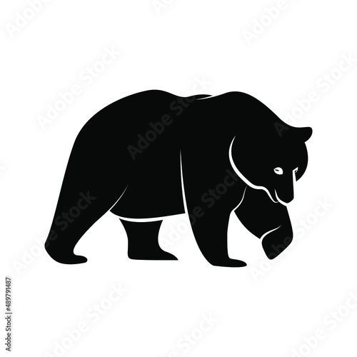 bear icon. animal sign. vector illustration