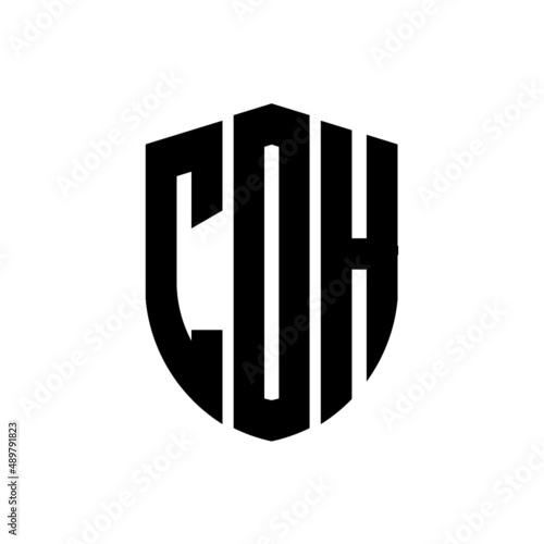 CDH letter logo design. CDH modern letter logo with black background. CDH creative  letter logo. simple and modern letter logo. vector logo modern alphabet font overlap style. Initial letters CDH  photo