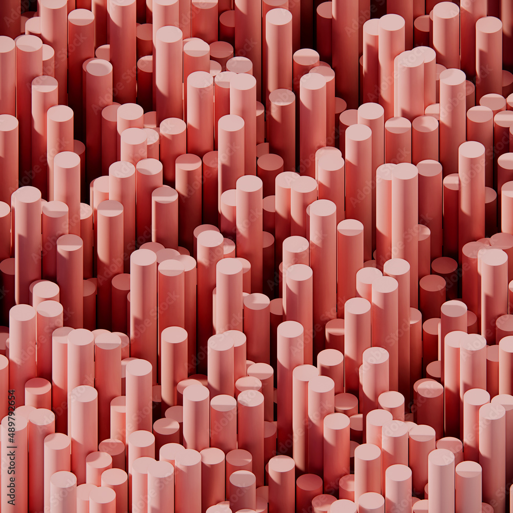 Obraz premium Abstract pink geometric smooth background