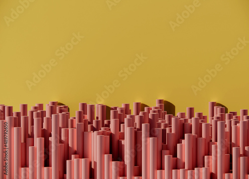Abstract yellow pink background copy space
