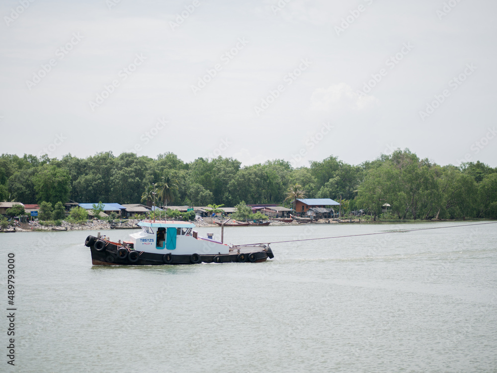 boat on the river