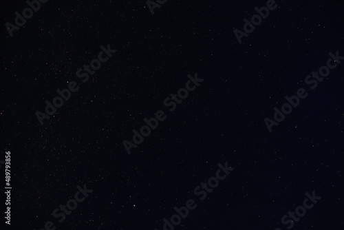 Night sky. Stars and galaxies in the sky at dusk.