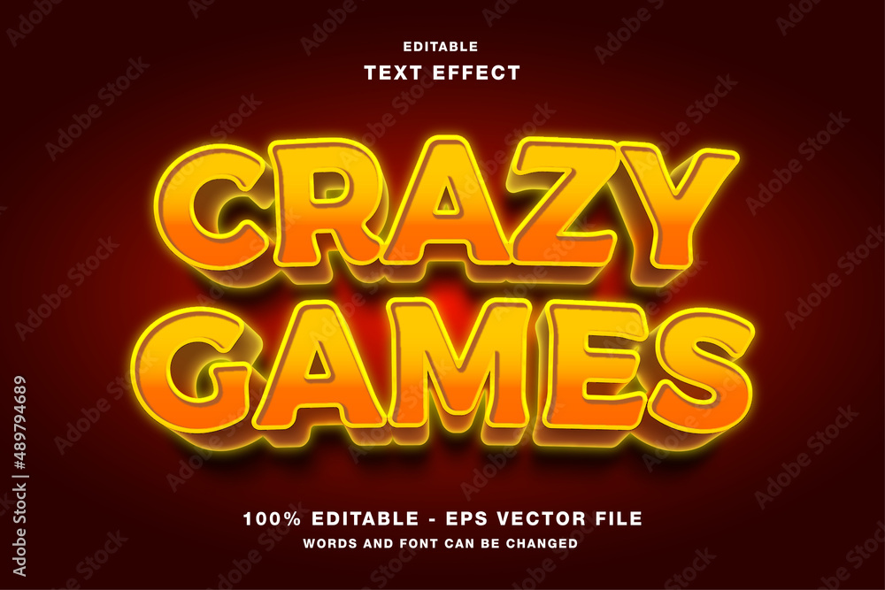 Funny Game Logo Title Text Effect Graphic by didik12 · Creative