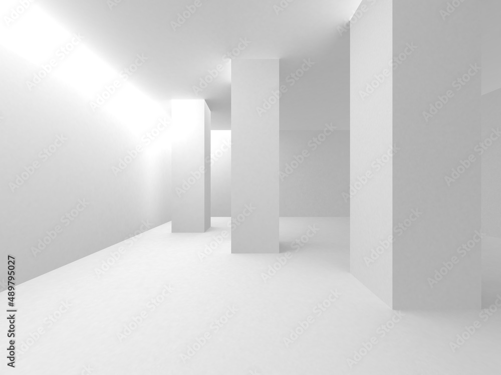 White Modern Background. Abstract Building Concept White Modern Background. Abstract Building Concept