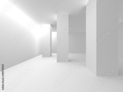 White Modern Background. Abstract Building Concept