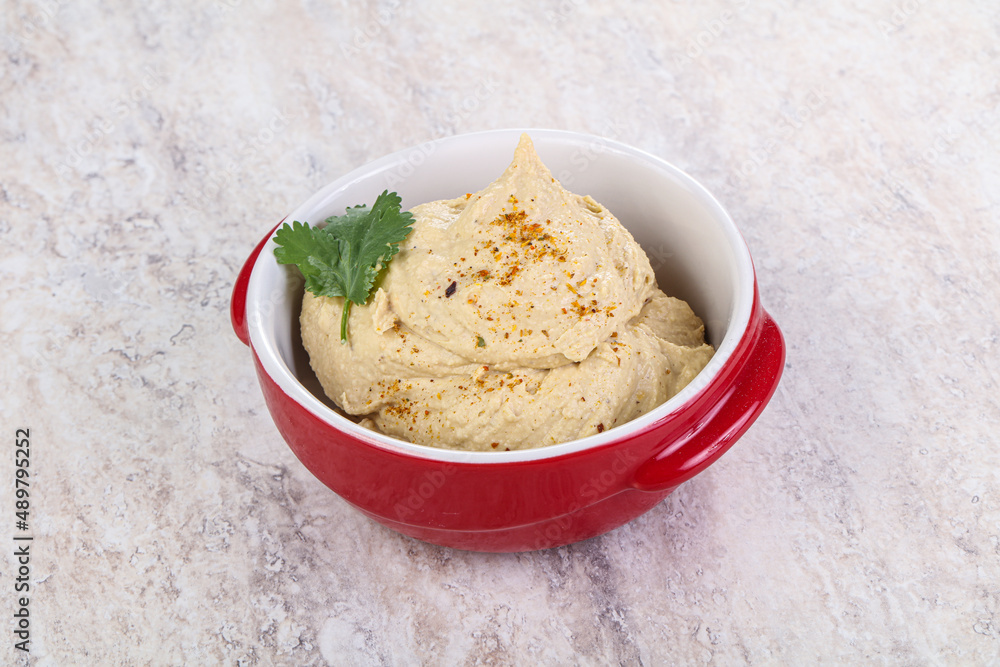 Traditional Jewish Hummus with olive oil Traditional Jewish Hummus with olive oil