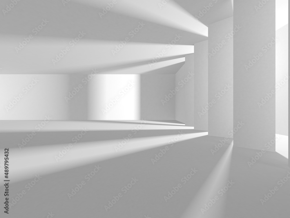 White Modern Background. Abstract Building Concept White Modern Background. Abstract Building Concept