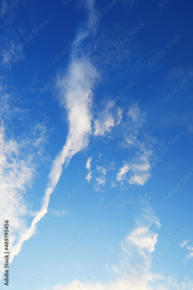 High clouds in the summer sky. Sky background. Meteorological observations of the sky. High clouds in the summer sky. Sky background. Meteorological observations of the sky.