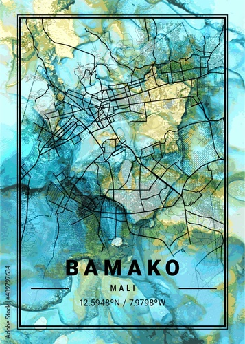 Bamako Flowercup Marble Map photo