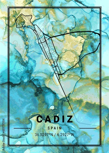 Cadiz Flowercup Marble Map photo