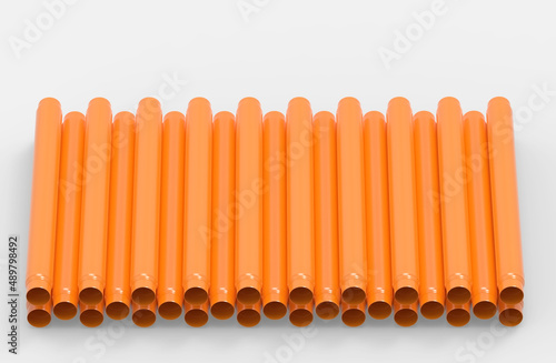 oil plastic metal stream cylinder pipe background texture 3d illustration rendering