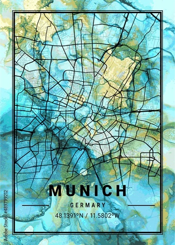 Munich Flowercup Marble Map photo