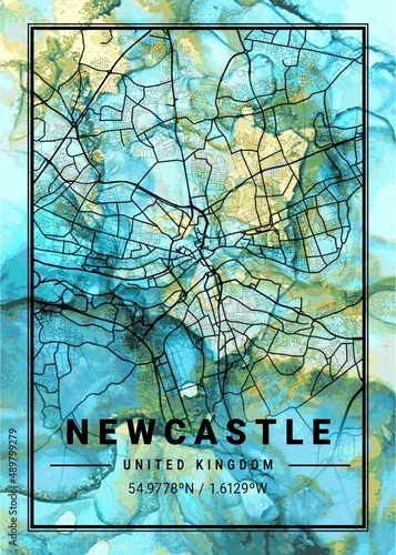 Newcastle Flowercup Marble Map photo