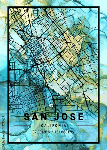 San Jose Flowercup Marble Map photo