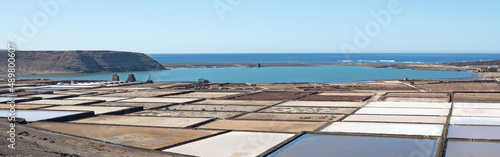 Lanzarote saltworks salinas de Janubio, Canary Islands
