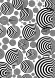 black and white seamless pattern circle 