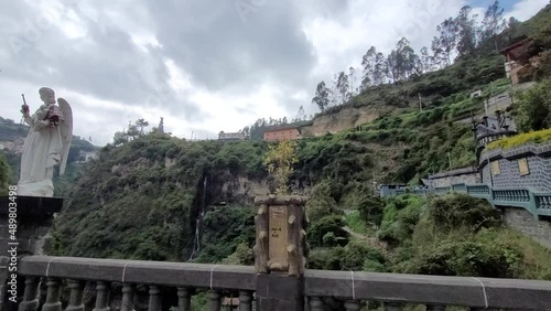 las lajas sanctuary valley in colombia photo