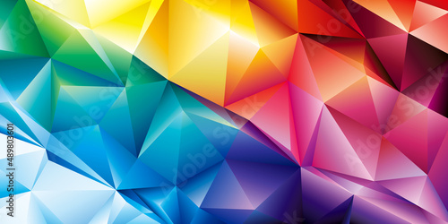 Geometric modern colorful modern abstract polygonal banner background.