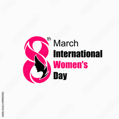 International Women's Day wish March 8 vector